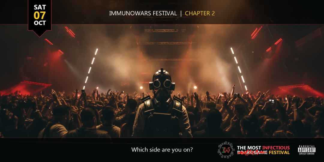 ImmunoWars Festival - Mr. Black, audience, podium, people screaming