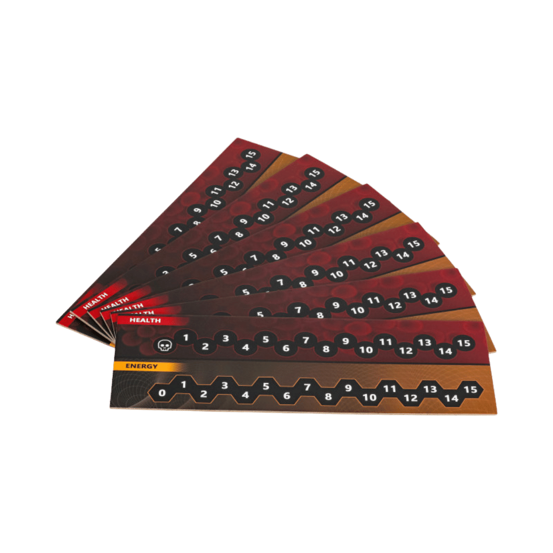 ImmunoWars Board Game playing cards rule cards dashboards